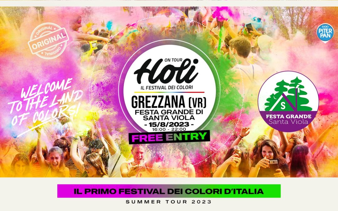 HOLI a Santa Viola – La festa dei colori a Grezzana (VR) – Ingresso gratuito