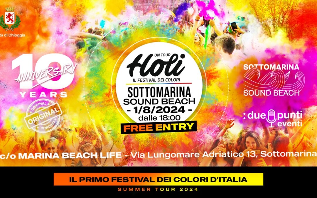 Holi a Sottomarina (VE) – 01 Agosto 2024